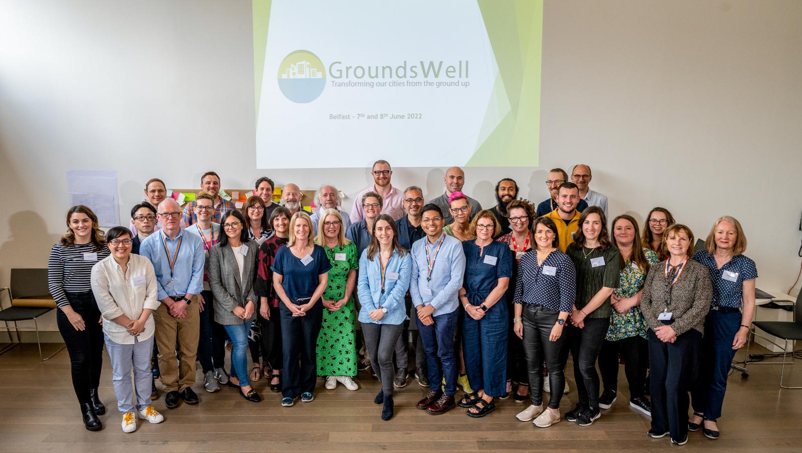 Group photo of some of the GroundsWell team