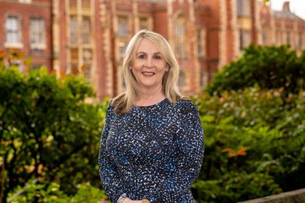 Roisin Martin in the quad